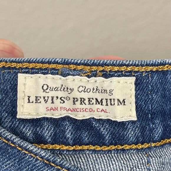 Levi's 501 Straight Leg Denim Jeans Blue Size 29 Button Fly Medium Wash Retro - Picture 3 of 14